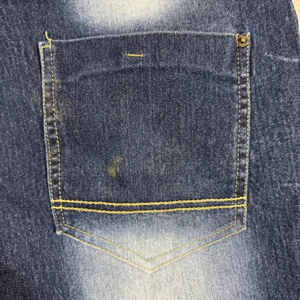 Y2K Southpole Denim Biker Shorts‎ Mens 38 Blue Slim Moto Distressed Streetwear
